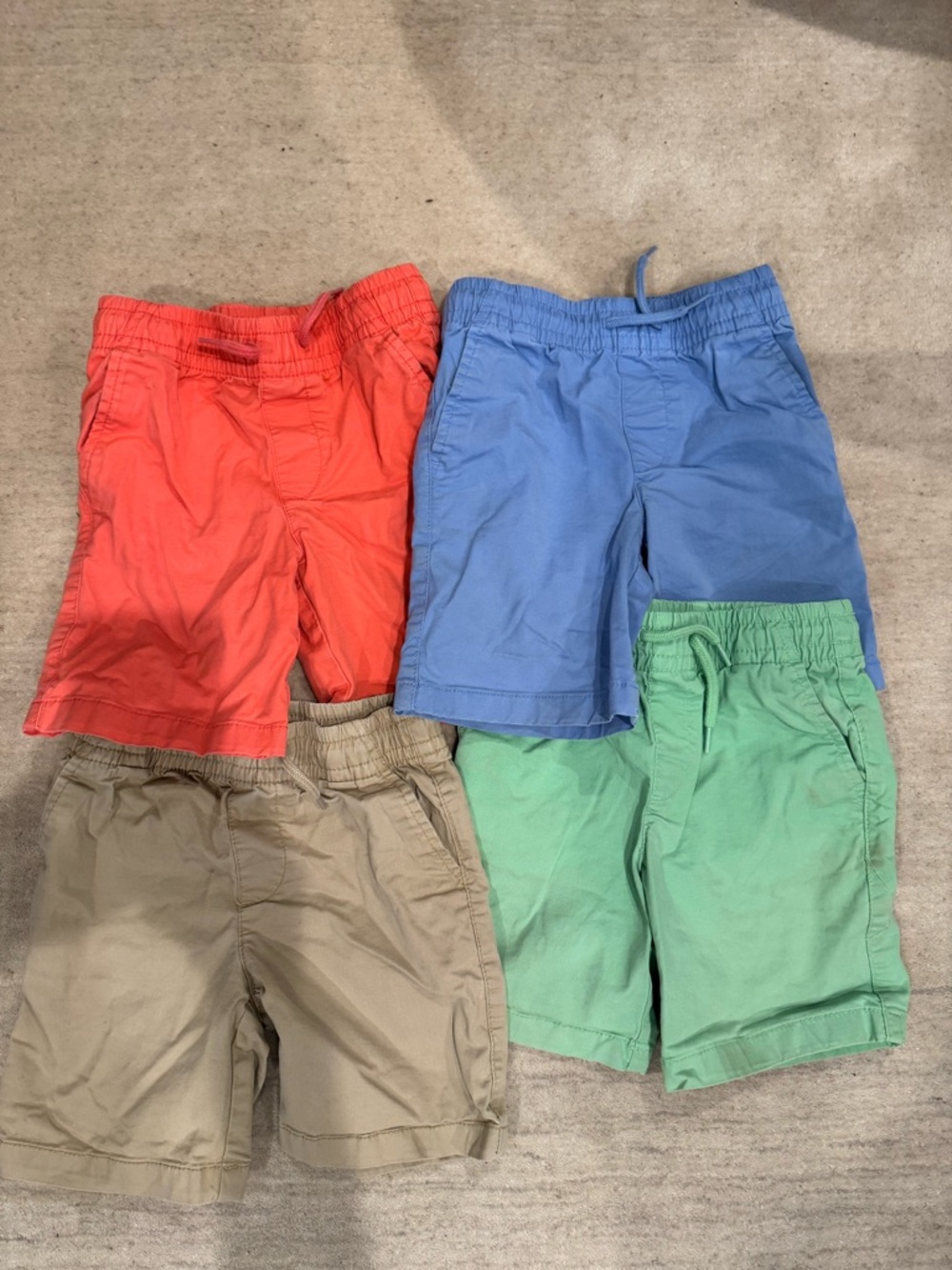 GAP Kids Pull-On Shorts in Coral, Blue, Mint & Tan